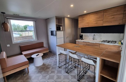 Saint-Molf House | Mobil-Home ELEGANCE 4 Zimmer 6 Personen + TV + 2 Badezimmer