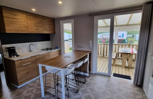 Saint-Molf House | Mobil-Home ELEGANCE 4 Zimmer 6 Personen + TV + 2 Badezimmer