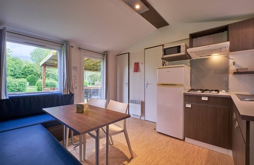 Mens RV Rental | Mobile Home "4 Personnes 201" with Shared Pool & Private Terrace