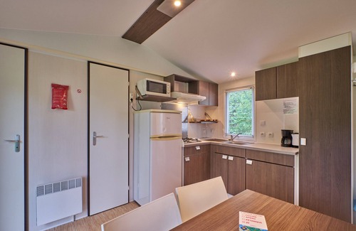 Mens RV Rental | Mobile Home "4 Personnes 201" with Shared Pool & Private Terrace