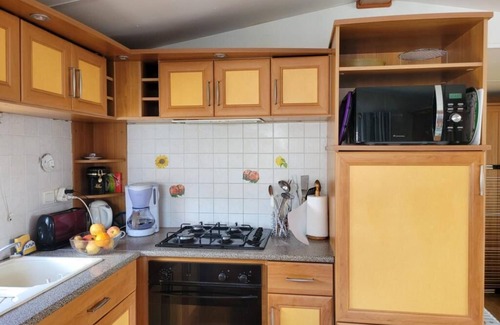 Pornic Apartment | Mobile home in camping pool