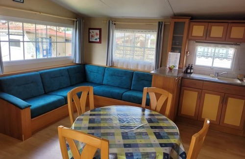 Pornic Apartment | Mobile home in camping pool