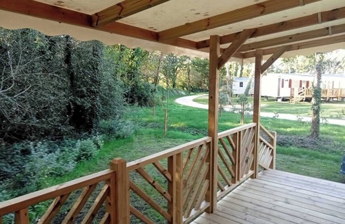 Piriac-sur-Mer RV Rental | Mobile Home 'Mobil Home Piriac Détente Boisée' with Private Terrace and Private Garden