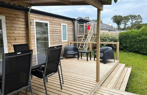 Saint-Molf House | Mobilheim 3 Zimmer 4 Personen + Cabane Kinder + TV