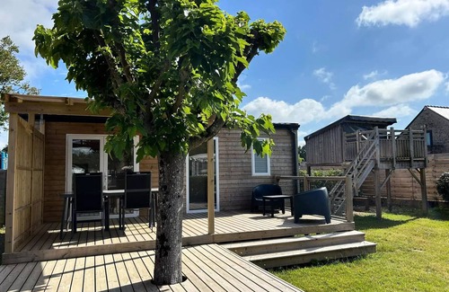 Saint-Molf House | Mobilheim 3 Zimmer 4 Personen + Cabane Kinder + TV