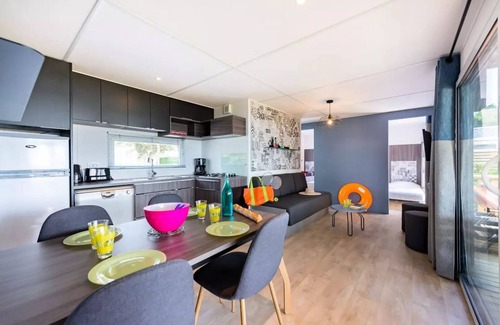 Asserac House | Mobilheim Premium Meerblick 4 Zimmer 6 Personen + TV 2 Badezimmer