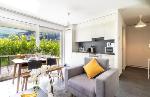 Bouveret Apartment | Modern 1 bedroom apartment at Le Bouveret. Self-checkin.