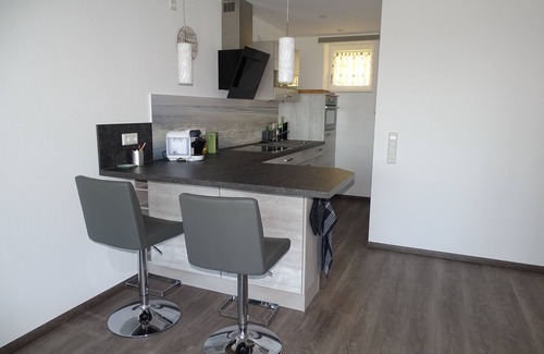 Markdorf Condo | Modern 1-bedroom apartment with mountain views and indoor pool