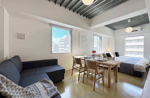 Hiroshima City Centre Apartment | Modern 1 BR apartment good for 6 people