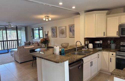 Tarpon Springs Condo | Modern 2 Bedroom Condo in Prime Gulf-Front Community with Pool, Wifi, AC & More
