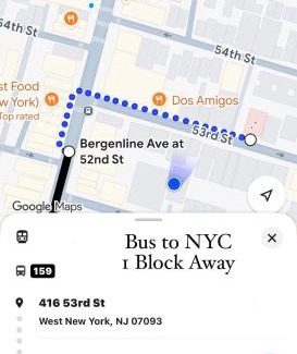 West New York Apartment | Modern 2BR Comfort for 5 People - 20 Mins to NYC