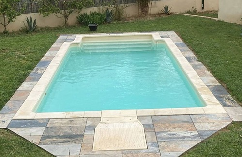 Fleury Villa | Modern 3 bedroom, 2 bathroom villa, private garden & pool, 10 minutes from beach
