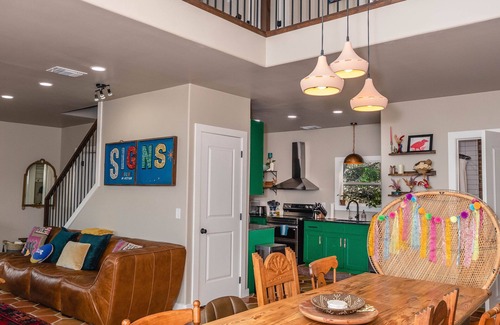 Concan House | Modern A-Frame with hilltop views. 2.6mi from the Frio River. 4mi from Garner.
