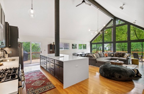 Fontana House | Modern A-Frame Cabin + Hot Tub + Golf Cart. Amenities Galore!