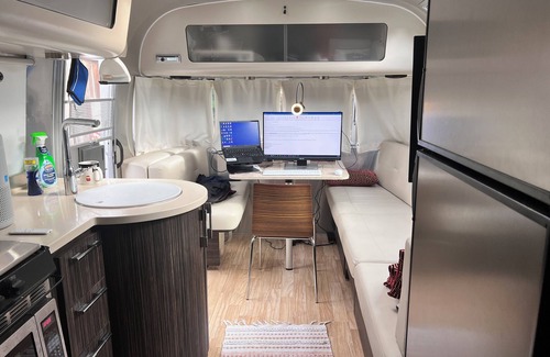 Strawberry House | Modern Airstream with WiFi and AC in Charming Mill Valley with Backyard Ducks