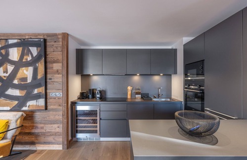 Le Planellet Apartment | Modern Apartment with Wellness Center Access in Megève, Near Mont d'Arbois Lift