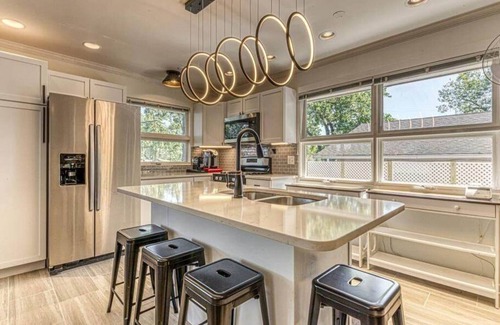 Miller Beach House | Modern Beach Bungalow, Hot tub, Firepit, Foosball, IN Dunes Nat'l Park