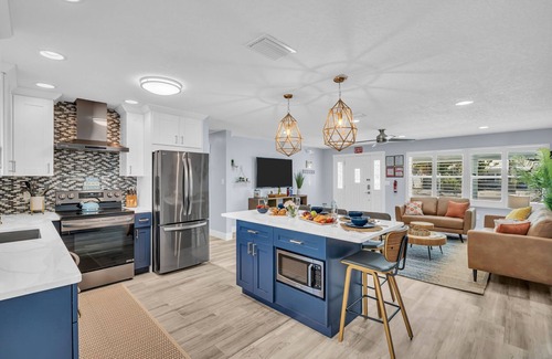 Indian Rocks Beach House | Modern Beach Getaway – Newly Remodeled, Hammock, Patio & Stroll to Shoreline
