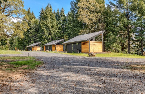 Stevenson Cabin | Modern cabin, views, geothermal hot tub, indoor steam sauna & deck
