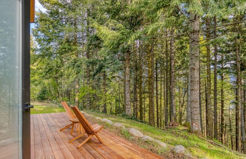 Stevenson Cabin | Modern cabin, views, geothermal hot tub, indoor steam sauna & deck