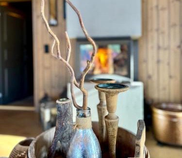 Espedalen House | Modern cabin with panoramic view, sauna and fire pit