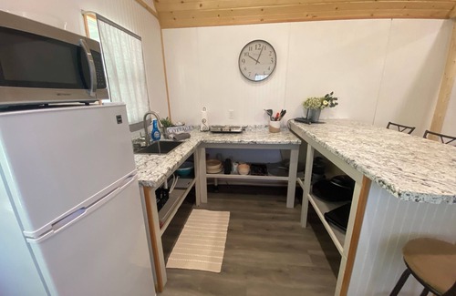 McGregor Cottage | Modern Cottage Cabin, private area with pond, fishing nearby, swimming and more