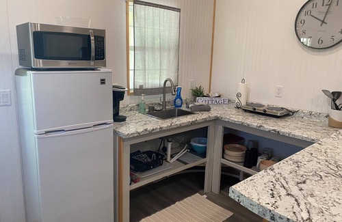 McGregor Cottage | Modern Cottage Cabin, private area with pond, fishing nearby, swimming and more