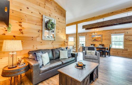 Murphy House | Modern Creek-Front Cabin with Deck and Views in Murphy