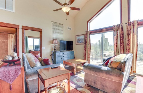 Maricopa Condo | Modern Desert Condo w/Deck & View, Near Hikes