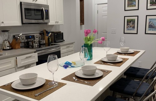 Port Sheldon House | Modern Guest Suites in Beautiful Wooded Setting, Steps to Lake MI Sleeps 6