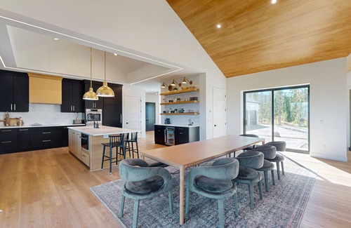 Granby House | Modern home with a hot tub, washer/dryer & spacious deck