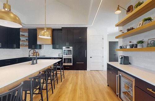 Granby House | Modern home with a hot tub, washer/dryer & spacious deck