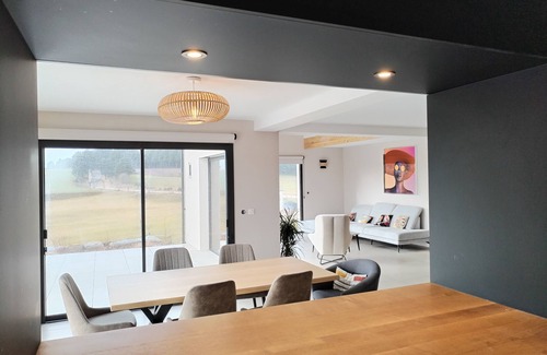 Saint-Chely-d'Apcher House | Modern house with swimming pool and breathtaking views
