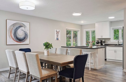 Deerwood Cabin | Modern Lakefront Home with Game Room and Large Deck!