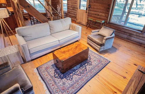 Driftwood Cabin | Modern log cabin in Driftwood with alpacas near Wimberley and vineyards!