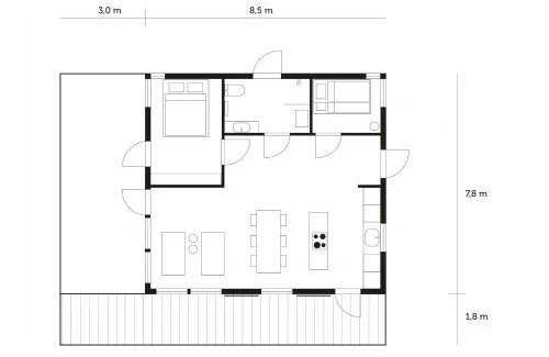Enkoping House | Modern Mini-Villa With Lake View On Bryggholmen
