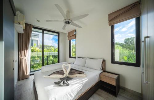 Choeng Thale Villa | Modern Minimalist 6 Bedroom Light Luxury Villa Private Pool Golf Course Laguna Park