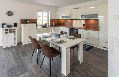 Dornum House | Modern new-build semi-detached house Landhaus Seewind with sauna