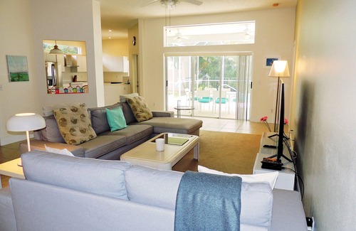 South Bradenton House | Modern private pool home with southern exposure and lake views