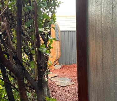Albion Park Rail Apartment | Modern Studio with Outdoor Bath and Cabin Sauna