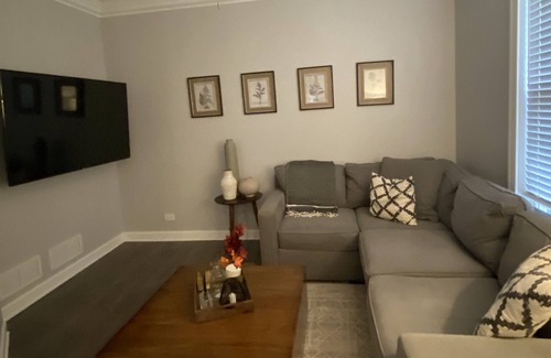 Elgin House | Modern Townhome with a theater room & gym area