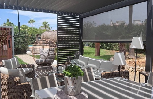 Llucmajor Villa | Modern vacation home on 1200 sqm plot with heated private pool at Es Trenc