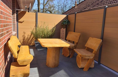 Sandhorst House | Modern vacation home with terrace in a quiet cul-de-sac in beautiful Aurich