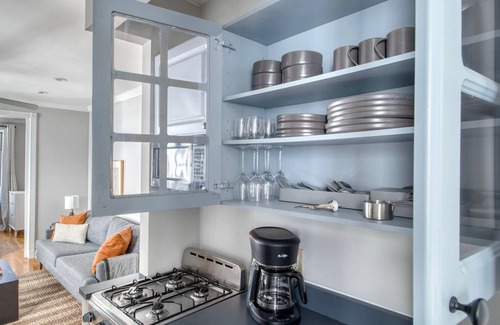 West Village Apartment | Modern West Village 1BR w/Balcony & In-Unit W/D, by Blueground