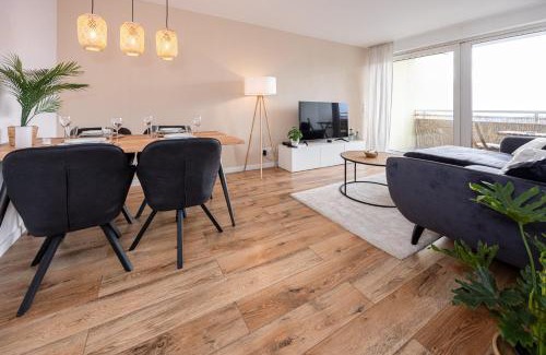 Steinbach Apartment | Moderne 2-Zimmer-Wohnung mit atemberaubender Skyline Aussicht auf Frankfurt!