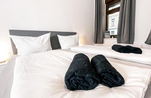 Volkmarsdorf Apartment | Moderne 3 Schlafzimmer Wohnung mit modernem Bad, Küche, Waschmaschine und Trockner