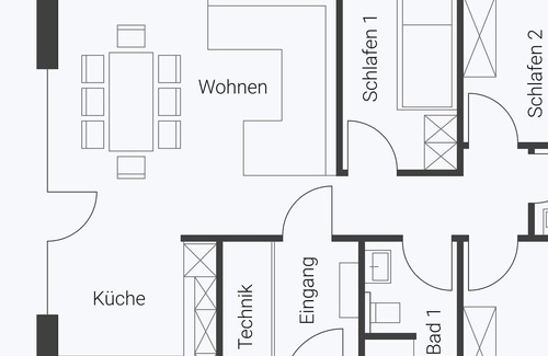 Klitten Apartment | Modernes Schwedenhaus Lotta #4 - Skan-park Ferienhäuser & Tiny Houses am Bärwalder See