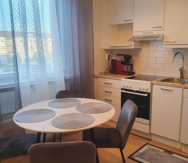 Pori Apartment | Moderni, viihtyisä pikkukaksio saunalla