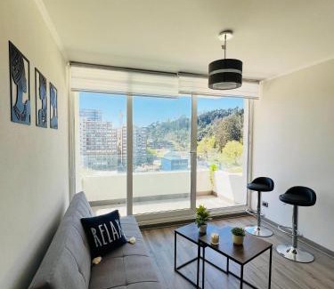 Concepcion Apartment | Moderno y amplio Departamento 1D1B con fabulosa Vista al Parque Ecuador y a la ciudad