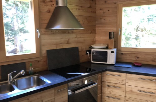 Monetier-les-Bains Ski Chalet | Monetier village center ground floor south facing T4 75 m2, terrace garden parking